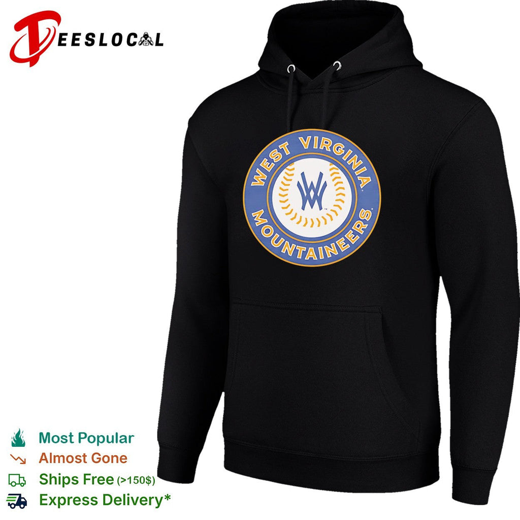 West Virginia Mountaineers WW circle monogram baseball logo shirt Unisex