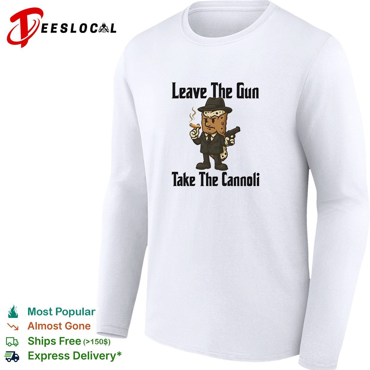 Leave the gun take the cannoli Godfather gangster quote shirt Unisex