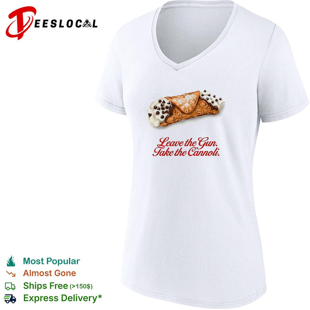 Leave the gun take the cannoli Godfather quote food photo white shirt Unisex