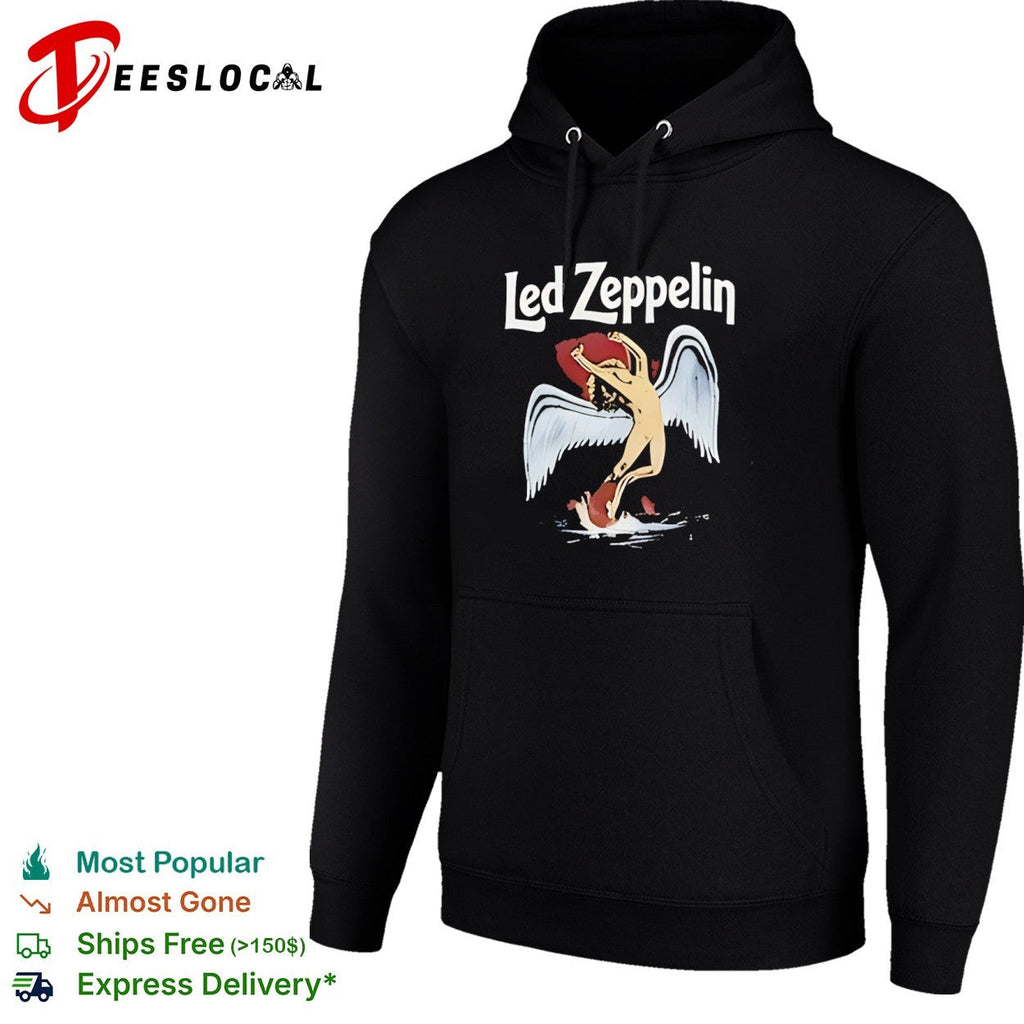Led Zeppelin Icarus Swan Song Logo Rock Band Music Shirt Unisex