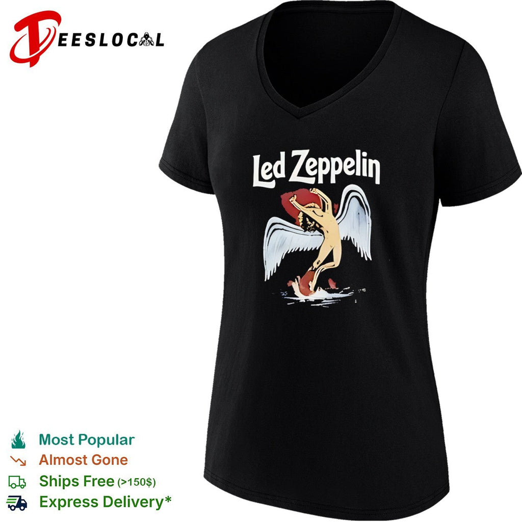 Led Zeppelin Icarus Swan Song Logo Rock Band Music Shirt Unisex