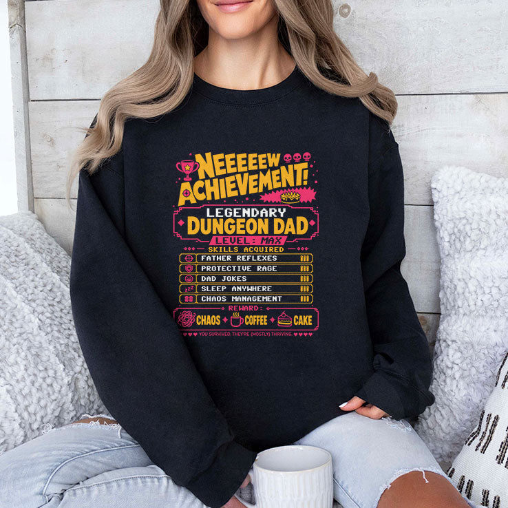Legendary Dungeon Dad New Achievement Father’s Day Shirt Unisex