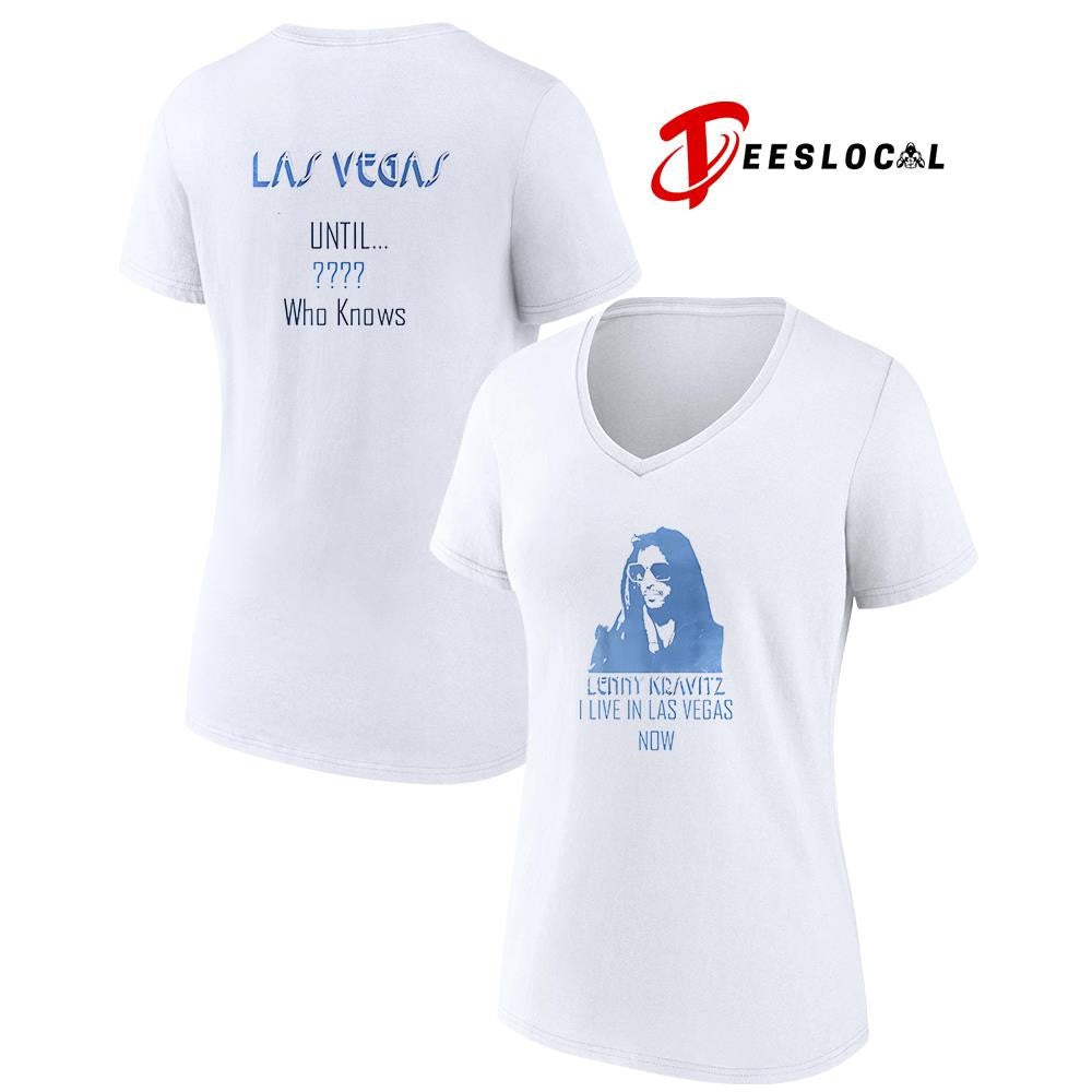 Lenny Kravitz I live in Las Vegas now until who knows portrait shirt Unisex