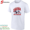 Let freedom swing colonial baseball players America’s 250th banner poster shirt Unisex