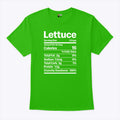 Lettuce Costume Nutrition Facts T Shirt Unisex