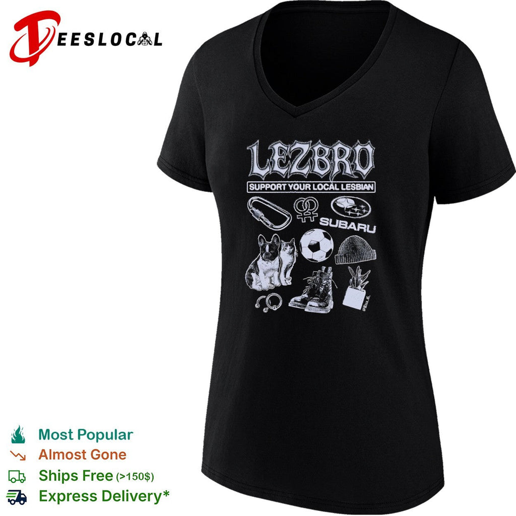 Lezbro support your local lesbian carbiner subaru soccer beanie boots shirt Unisex