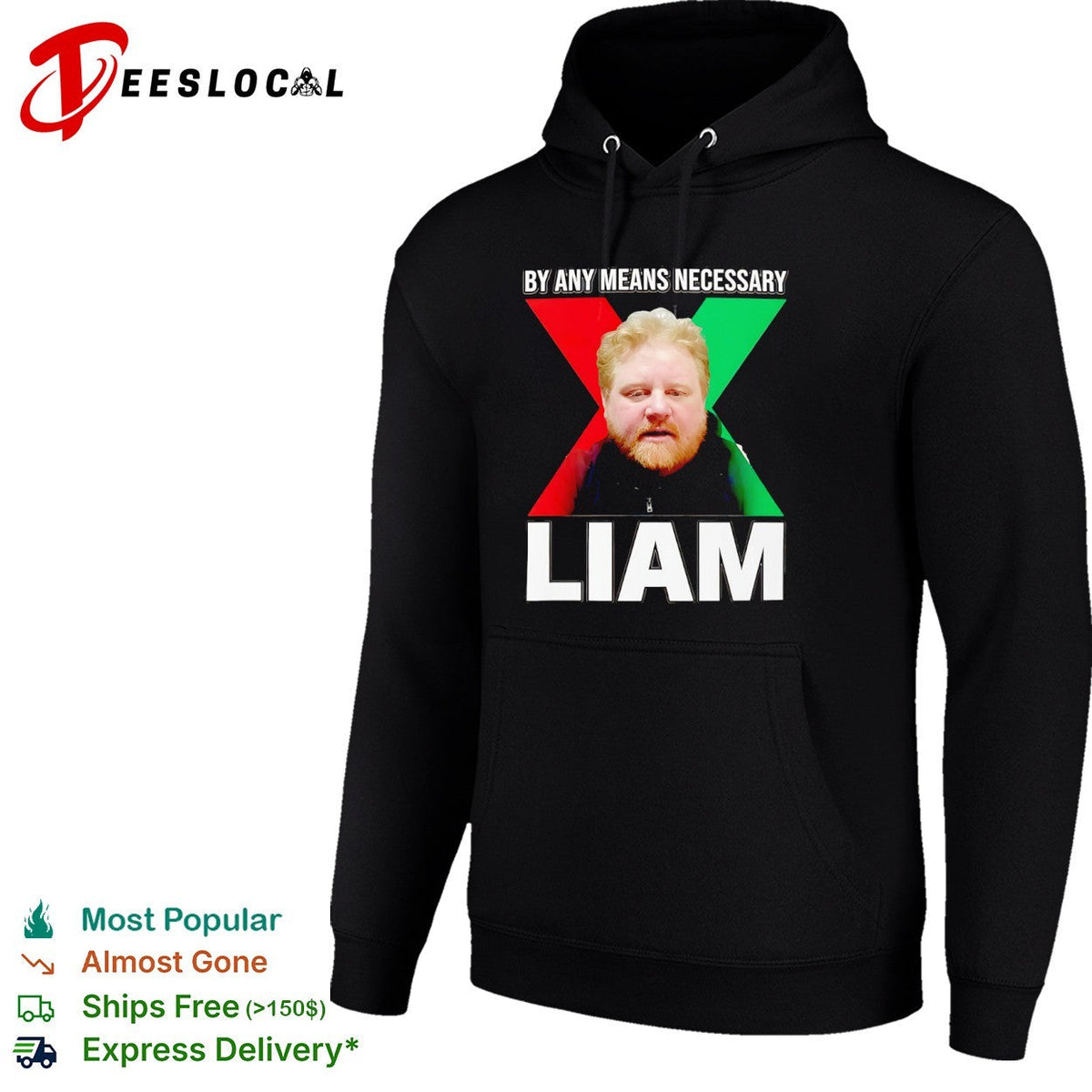 Liam By Any Means Necessary X Malcolm X Shirt Unisex