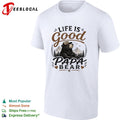Life is good Papa Bear mountain forest trees nature art shirt Unisex