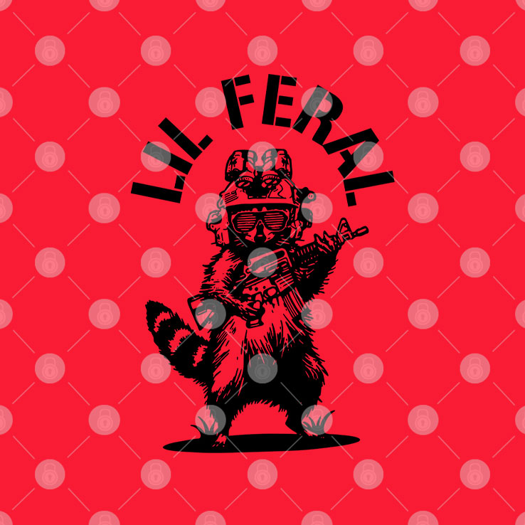 Lil Feral Raccoon T Shirt Unisex
