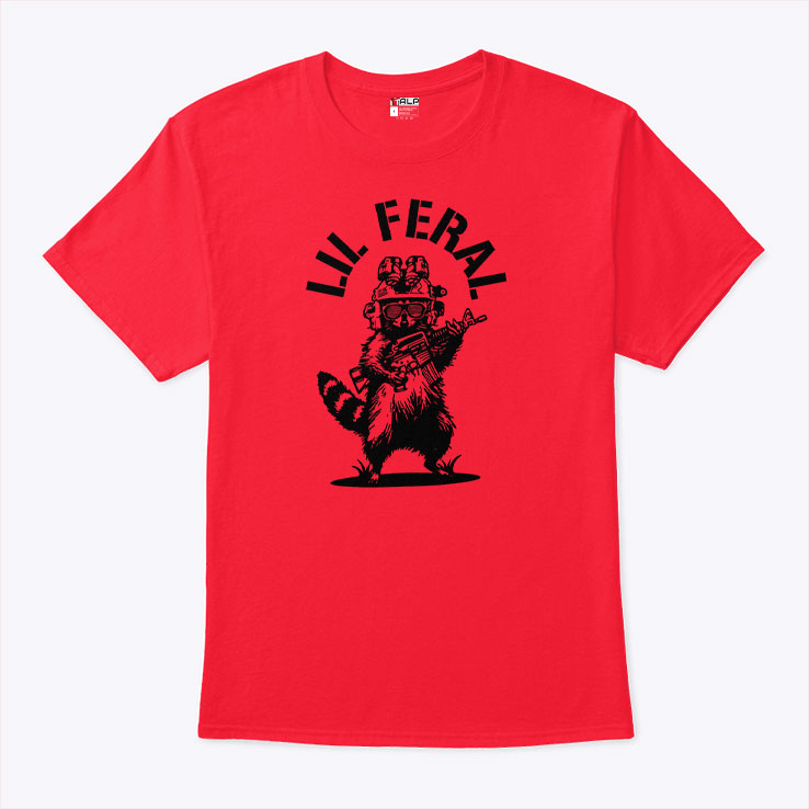 Lil Feral Raccoon T Shirt Unisex