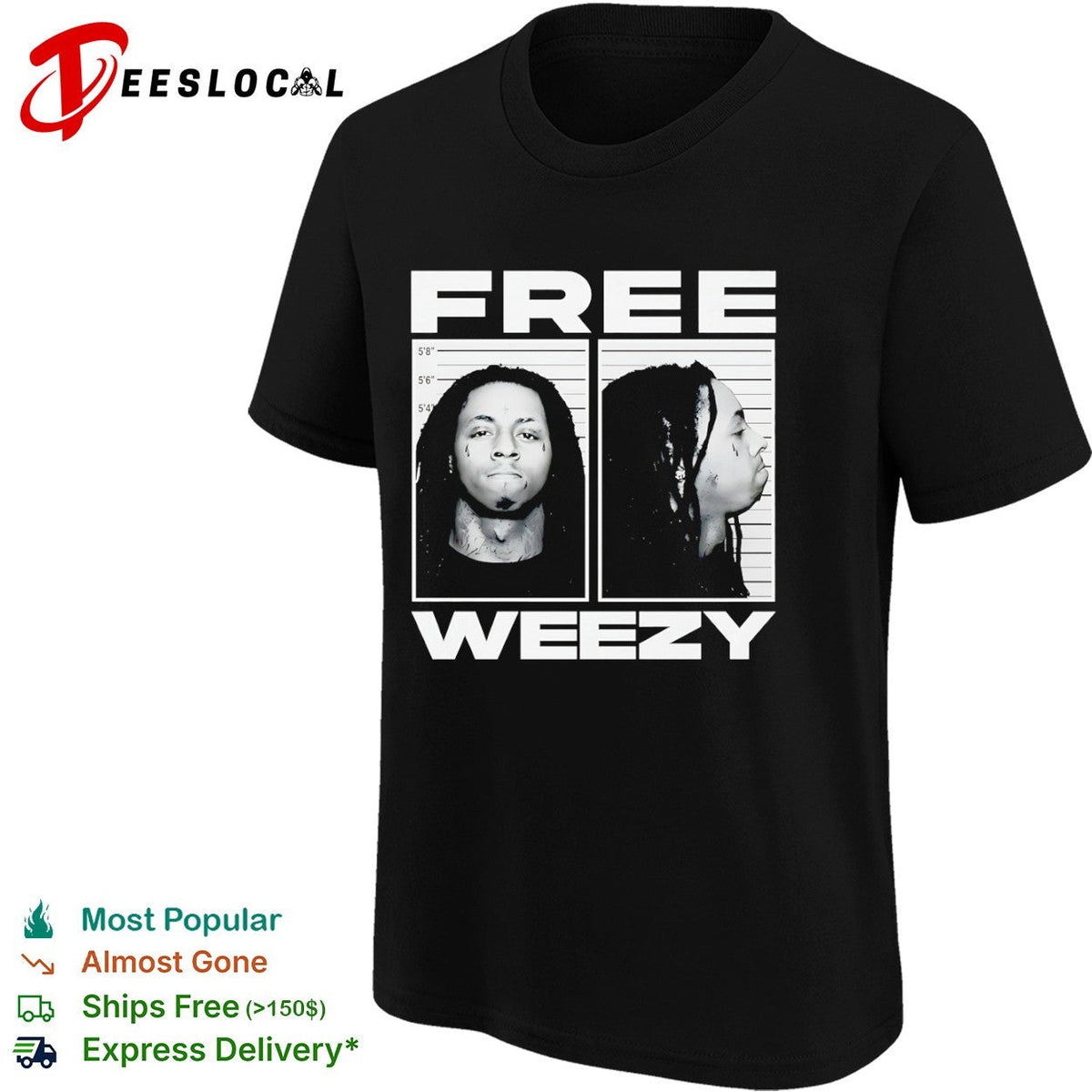Lil Wayne Mugshot Shirt Unisex