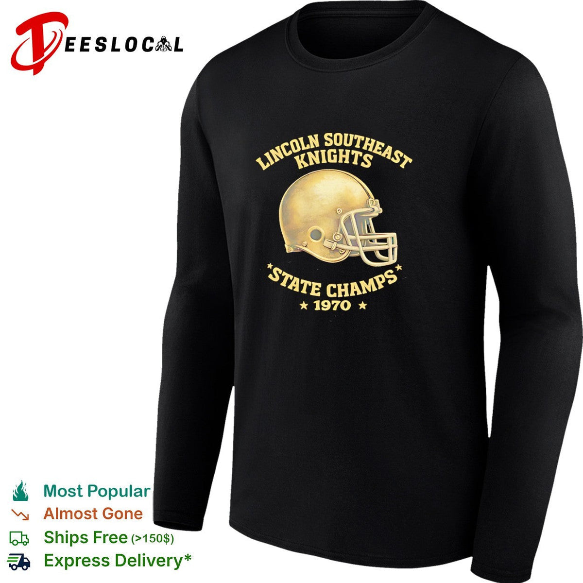 Lincoln Southeast Knights 1970 State Champs Football Helmet shirt Unisex