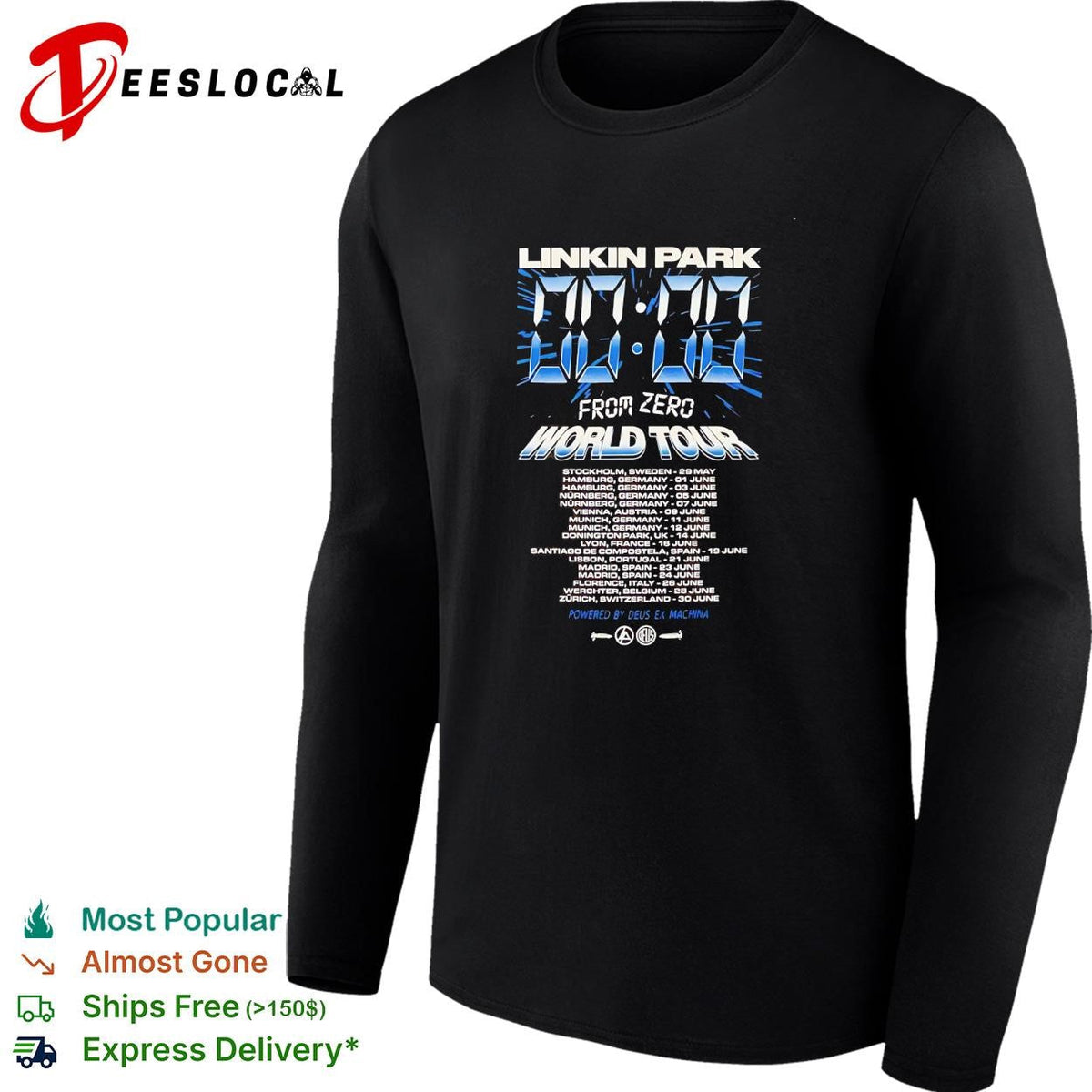 Linkin Park From Zero World Tour X Deus Ex Machina 2026 For Download Festival Zero Time shirt