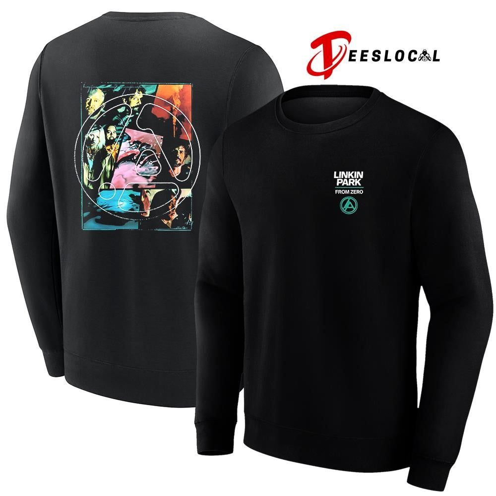 Linkin Park From Zero World tour Europe And UK photo collage graphic shirt Unisex