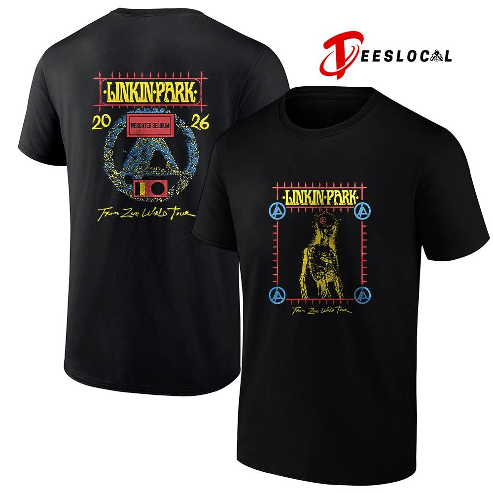 Linkin Park From Zero work tour Werchter Belgium logo shirt Unisex
