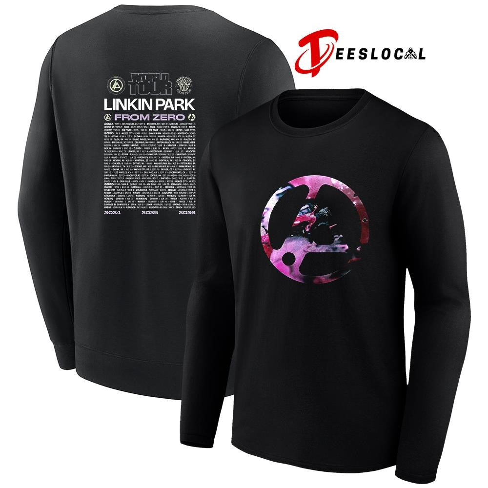 Linkin Park From Zero world tour Europe and UK logo with dates shirt Unisex