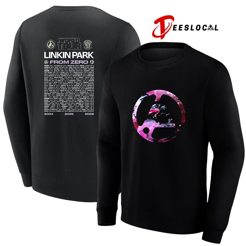 Linkin Park From Zero world tour Europe and UK logo with dates shirt Unisex