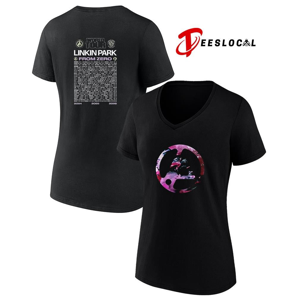 Linkin Park From Zero world tour Europe and UK logo with dates shirt Unisex