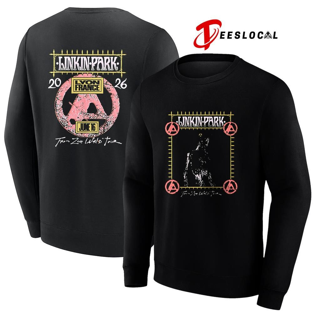 Linkin Park Lyon France exclusive city event Groupama stadium logo shirt Unisex