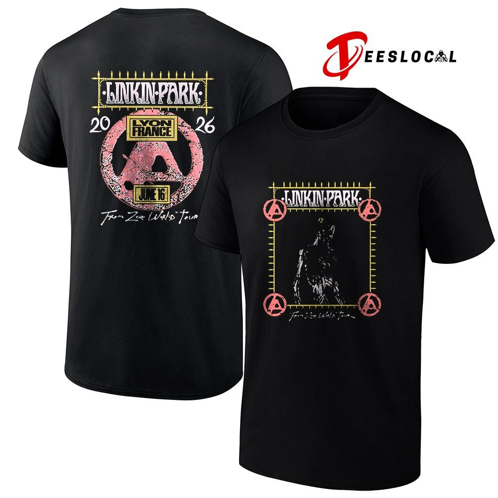 Linkin Park Lyon France exclusive city event Groupama stadium logo shirt Unisex