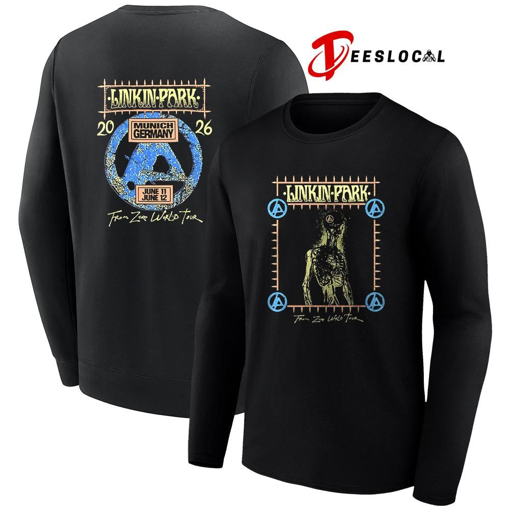 Linkin Park Munich Germany Allianz arena From Zero skeleton shirt Unisex