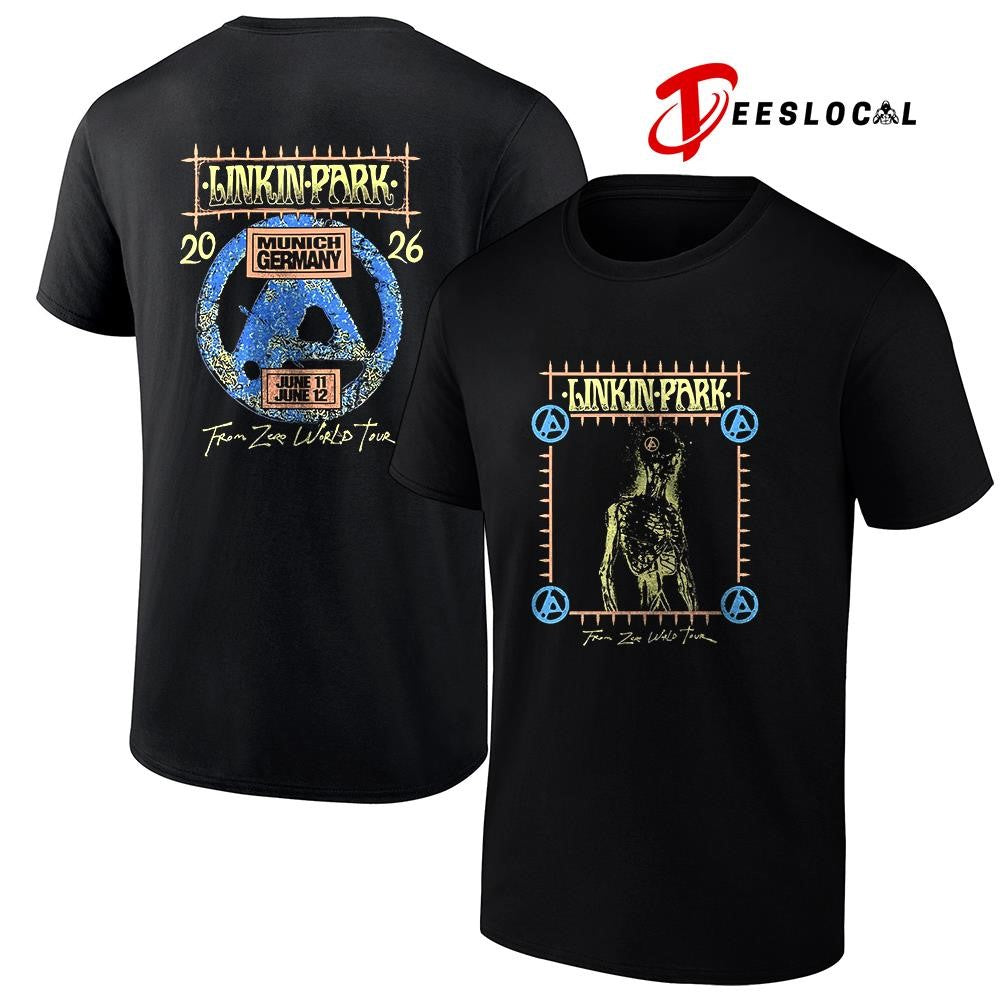Linkin Park Munich Germany Allianz arena From Zero skeleton shirt Unisex