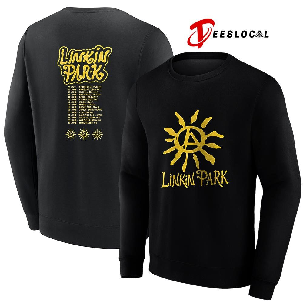 Linkin Park X Deus Ex Machina Download festival Donington Park UK sun logo shirt Unisex