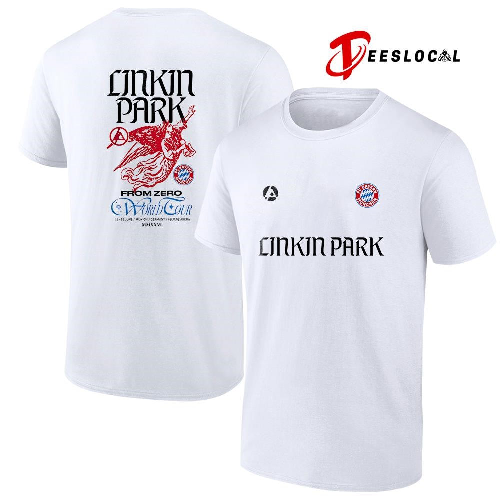 Linkin Park x FC Bayern Munchen From Zero world tour graphic shirt Unisex