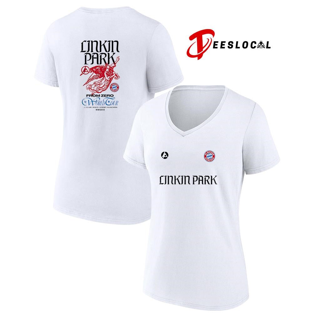 Linkin Park x FC Bayern Munchen From Zero world tour graphic shirt Unisex
