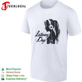 Listening Day silhouette headphones audio music concert abstract shirt Unisex