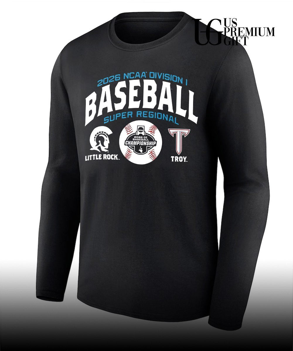 Little Rock Trojans vs Troy University 2026 NCAA Division I Baseball Super Regional shirt Unisex