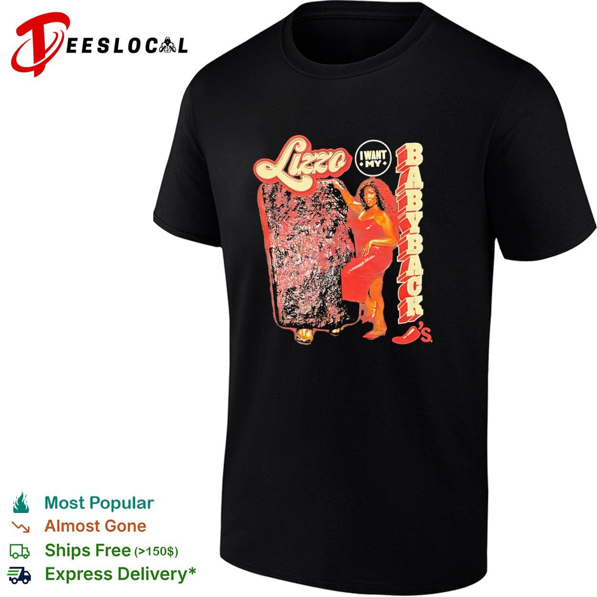 Lizzo I want my babyback Chili’s parody shirt Unisex