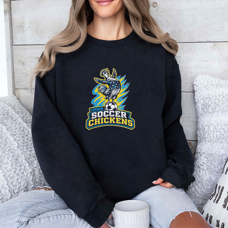 London Soccer Chickens T Shirt Unisex