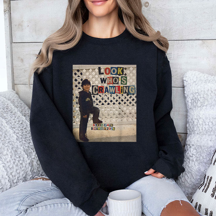 Look Who’s Crawling Alex’s 24 Birthday 2026 Shirt Unisex