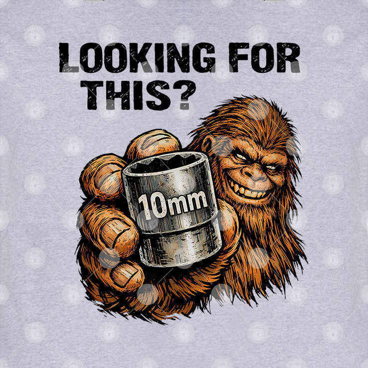 Looking For This Funny Bigfoot 10mm Socket Mechanic T Shirt Unisex