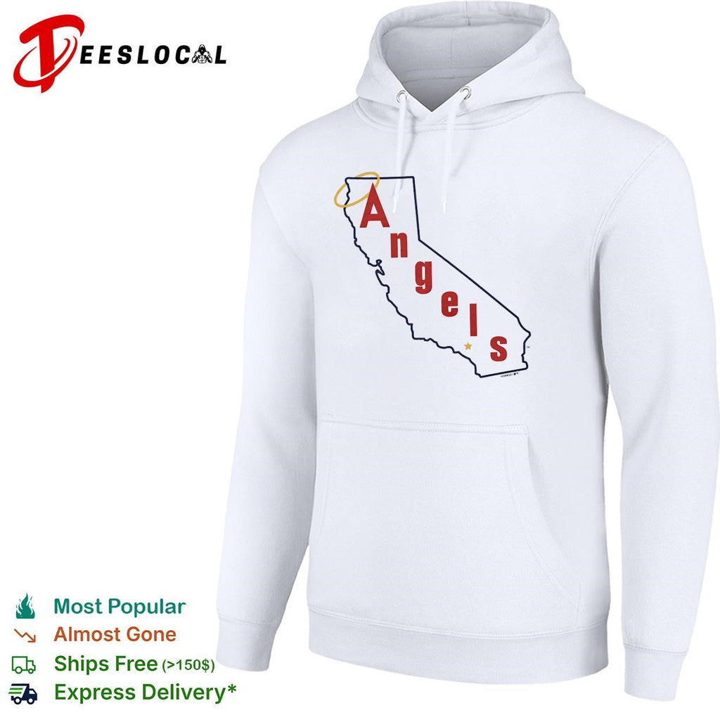 Los Angeles Angels California state silhouette Angels script logo shirt Unisex