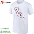 Los Angeles Angels California state silhouette Angels script logo shirt Unisex