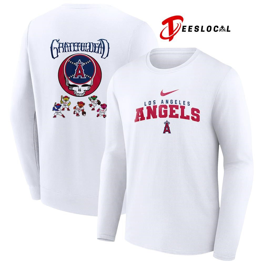 Los Angeles Angels x Grateful Dead bear mascot shirt Unisex