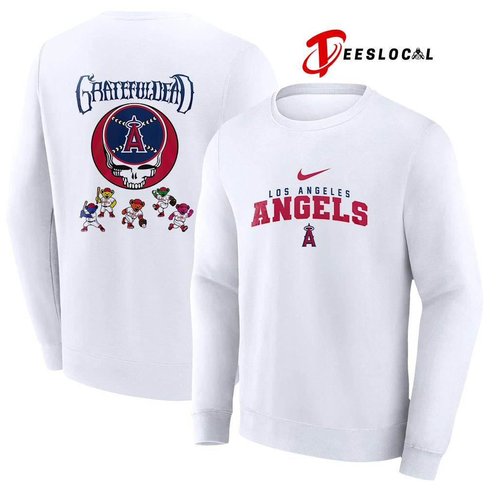 Los Angeles Angels x Grateful Dead bear mascot shirt Unisex