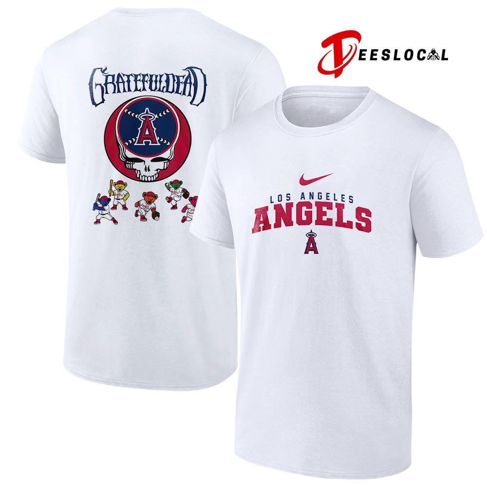 Los Angeles Angels x Grateful Dead bear mascot shirt Unisex