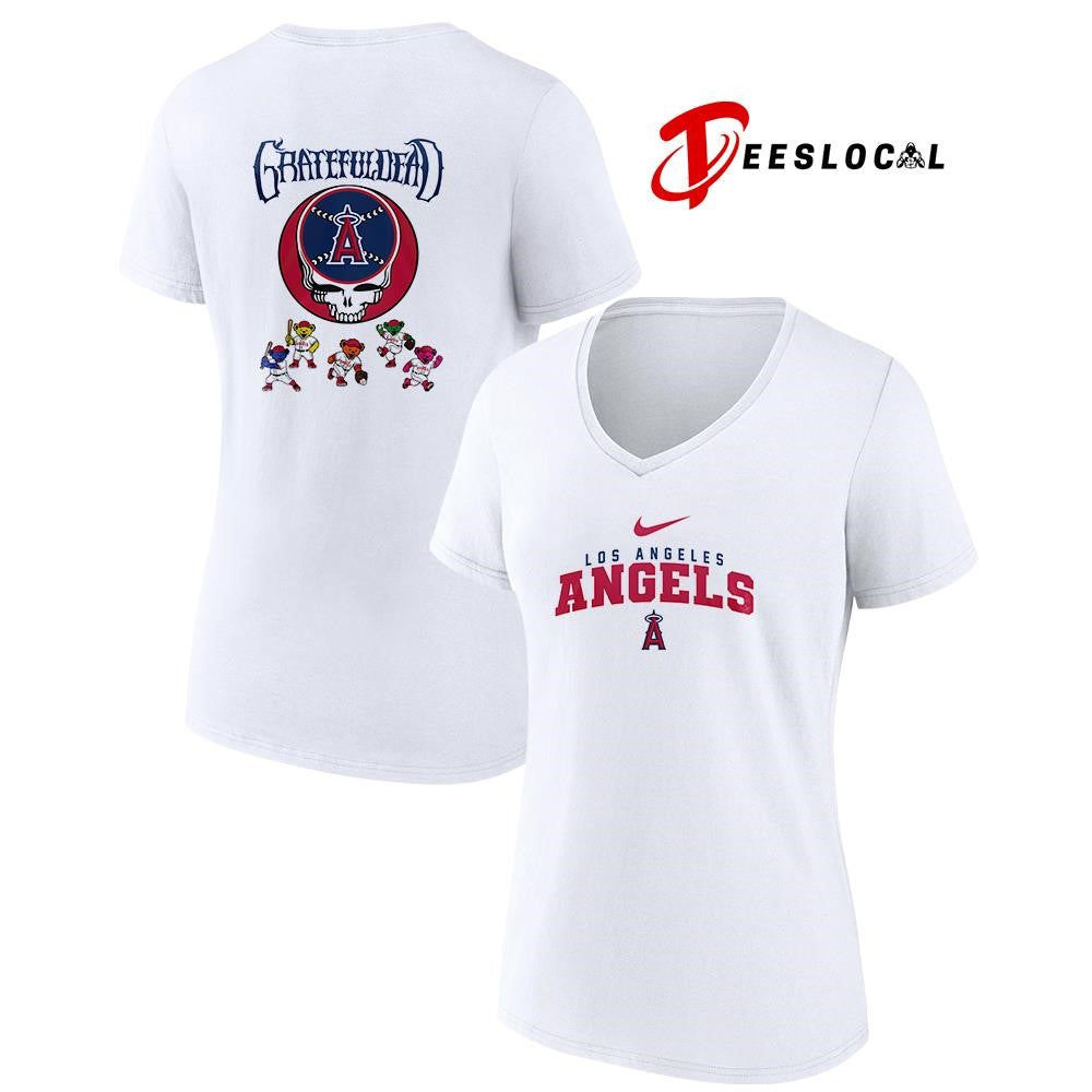 Los Angeles Angels x Grateful Dead bear mascot shirt Unisex