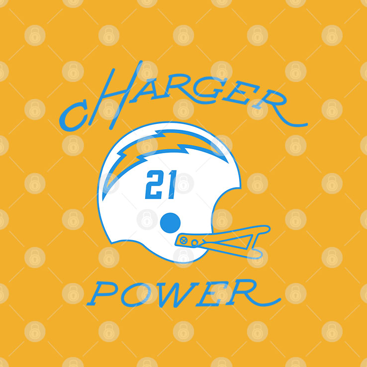 Los Angeles Chargers Charger Power T Shirt Unisex