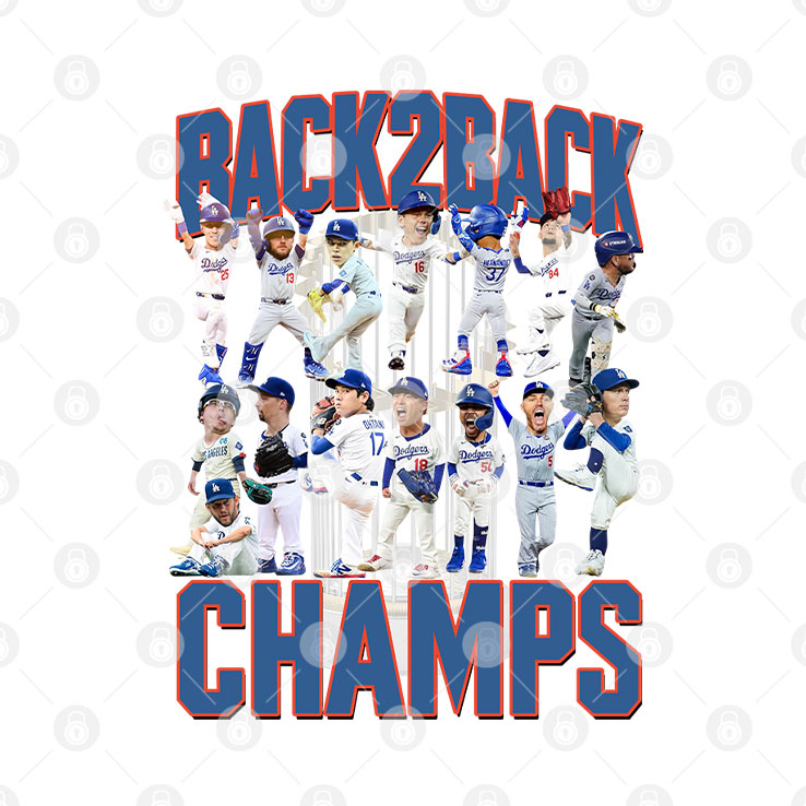 Los Angeles Dodgers Back2back Champs Shirt Unisex