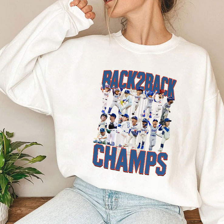 Los Angeles Dodgers Back2back Champs Shirt Unisex