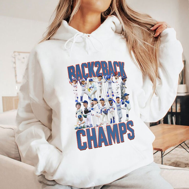 Los Angeles Dodgers Back2back Champs Shirt Unisex