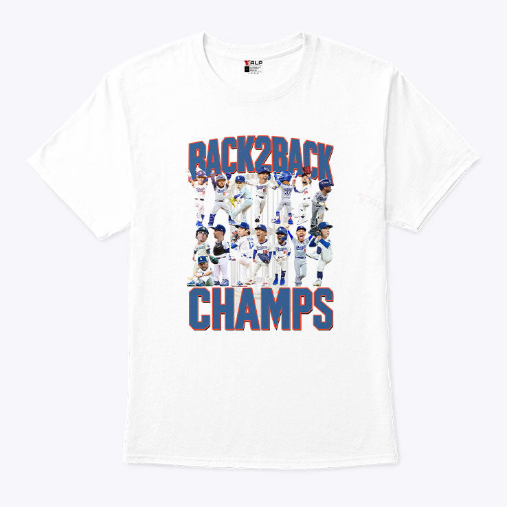 Los Angeles Dodgers Back2back Champs Shirt Unisex