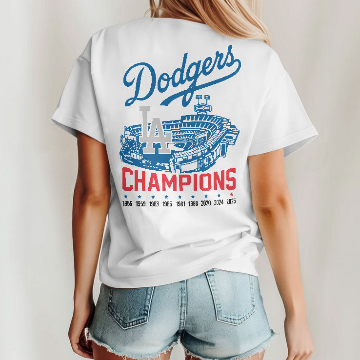 Los Angeles Dodgers World Series Champions 1955 2025 T Shirt Unisex
