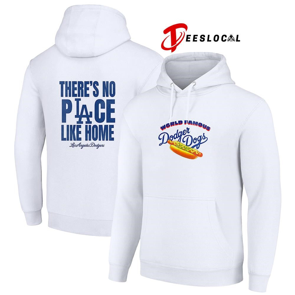 Los Angeles Dodgers Dogs world famous there’s no place like home hot dog shirt Unisex