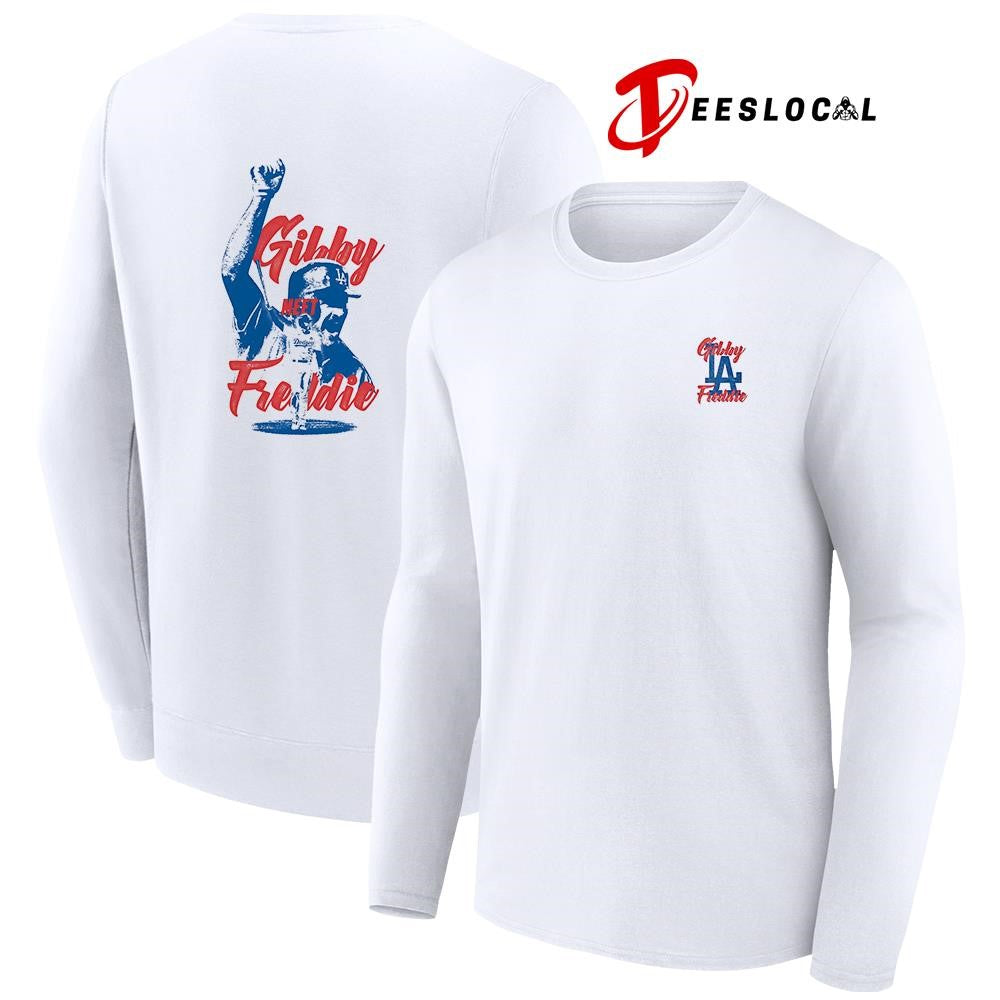 Los Angeles Dodgers Gibby meet Freddie graphic shirt Unisex