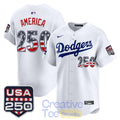 Los Angeles Dodgers USA 250 Fourth of July Special Jersey Unisex